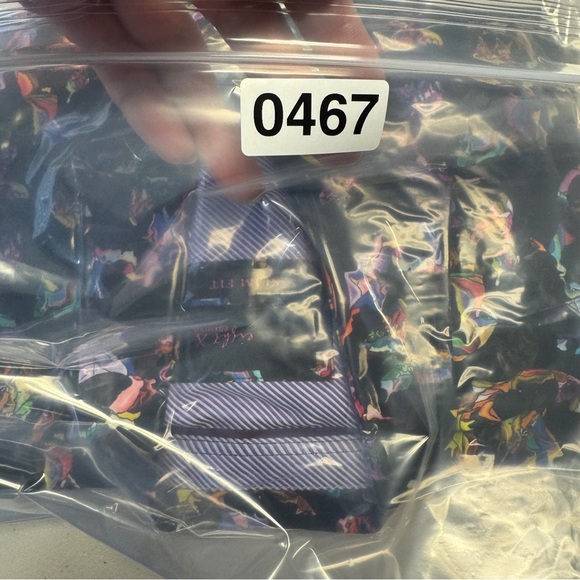 Eight X Premium Abstract Print Button Down Shirt Black Multicolor Size M Cotton - Picture 15 of 15